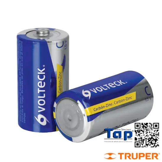 Imagen de PILAS ZINC-CARBON TAMAÑO C VOLTECK BLISTER C 2