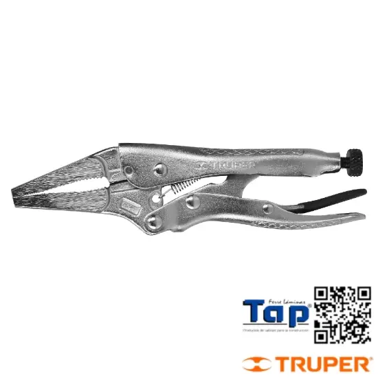 Imagen de PINZA PRESION 100 4" PTA LARGA TRUPER