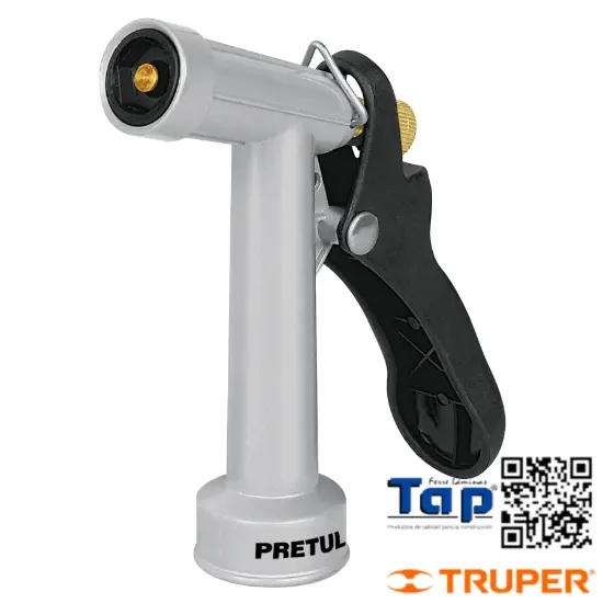 Imagen de PISTOLA P RIEGO 100 4" 2 FUNCIONES METALICA PRETUL