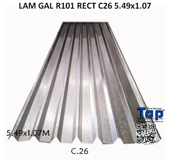 Imagen de LAM GAL R101 RECT C26 5.49x1.07