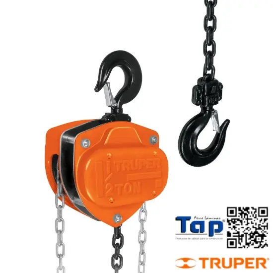 Imagen de POLIPASTO CADENA  1-1/2 TON TRUPER