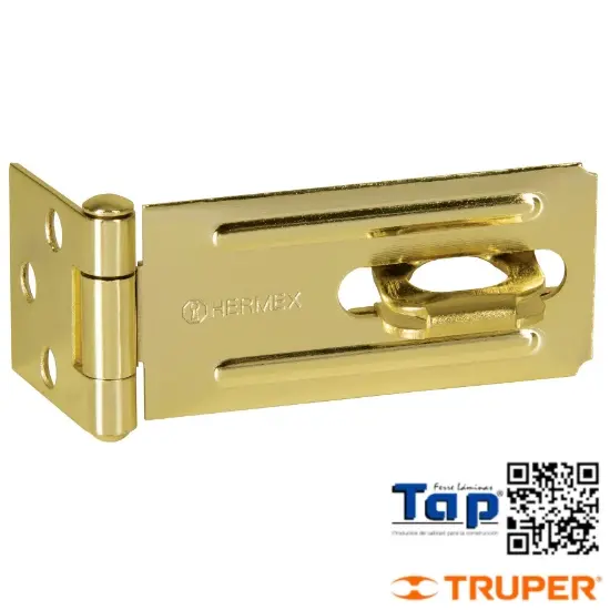 Imagen de PORTACANDADO ACERO LATONADO 081 3-1/4" HERMEX