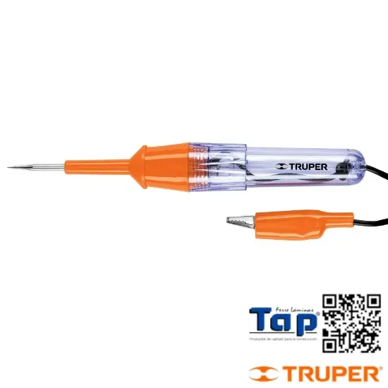 Imagen de PROBADOR CIRCUITOS 20 CM CORRIENTE DIRECTA TRUPER
