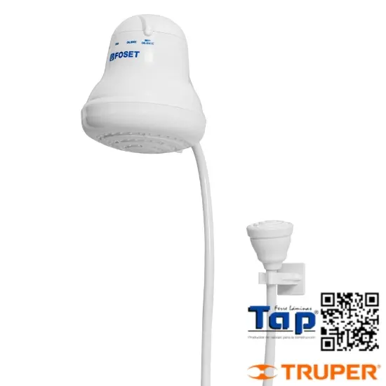 Imagen de REGADERA ELECTRICA 4 TEMPERATURAS 5-3/8" GRIS FOSET