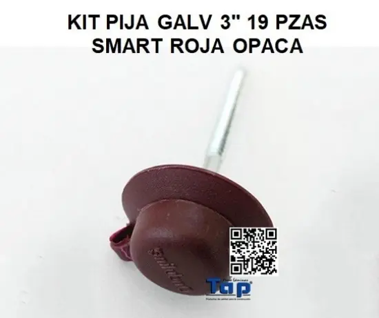 Imagen de KIT PIJA GALV 3" 19 PZAS SMART ROJA OPACA