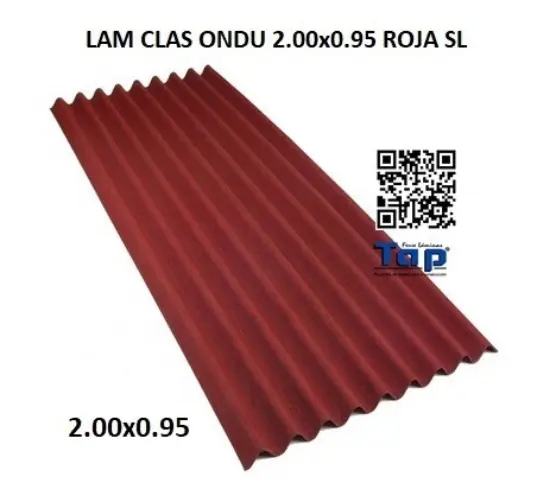 Imagen de LAM CLAS ONDU 2.00x0.95 ROJA SL
