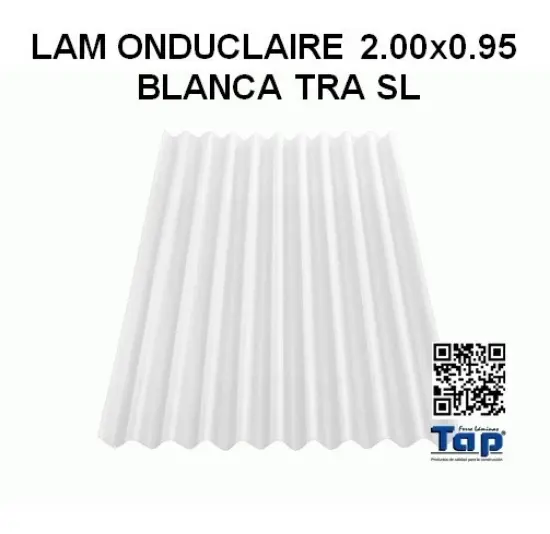 Imagen de LAM ONDUCLAIRE 2.00x0.95 BLANCA TRA SL