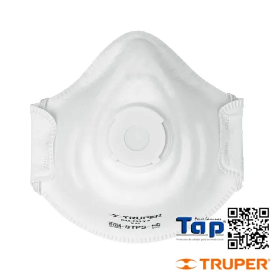Imagen de RESPIRADOR N95 C VALVULA P POLVOS Y PARTICULAS TRUPER