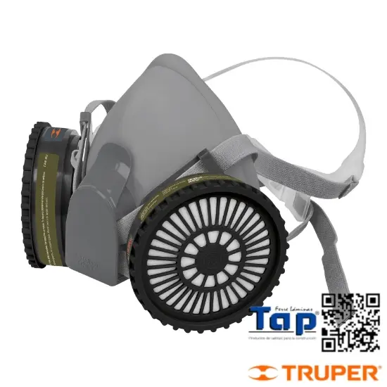Imagen de RESPIRADOR PROF C CARTUCHOS MULTIGAS TRUPER KIT