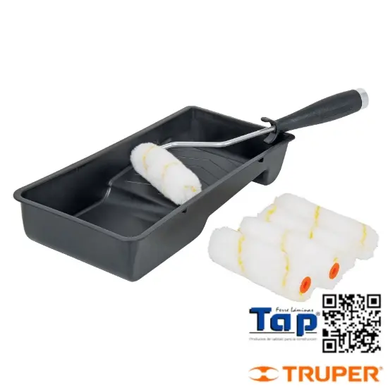 Imagen de RODILLO P PTAR 100 4" (MANERAL  CHAROLA Y FELPA) KIT