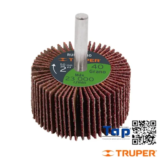 Imagen de RUEDA FLAP 050 2" GRANO  40 TRUPER
