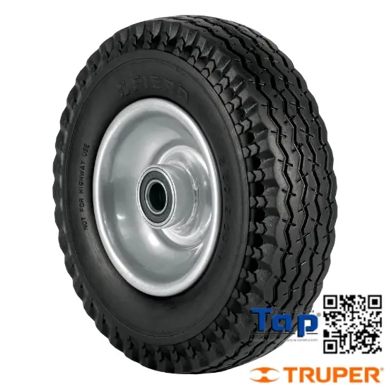 Imagen de RUEDA IMPONCHABLE 200 8" P EJE CENTRAL TRUPER