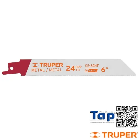 Imagen de SEGUETAS SIERRA SABLE 152 6" 24 DPP P METAL BLISTER C 2