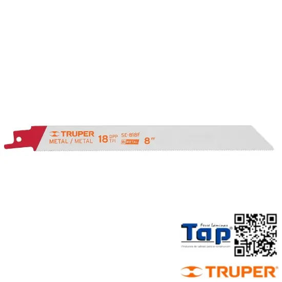Imagen de SEGUETAS SIERRA SABLE 200 8" 18 DPP P METAL BLISTER C 2