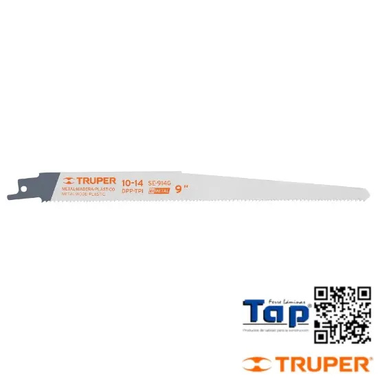 Imagen de SEGUETAS SIERRA SABLE 225 9"10-14 DPP USO GENERAL BLISTER C2