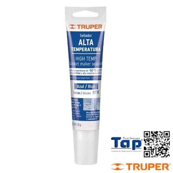 Imagen de SELLADOR SILICON AZUL P ALTAS TEMPERATURAS 85 G