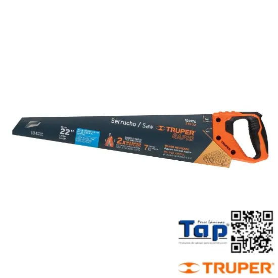 Imagen de SERRUCHO RAPID 550 22" 7 DPP MANGO COMFORTGRIP TRUPER