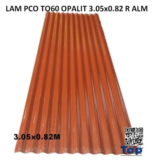 Imagen de LAM PCO TO60 OPALIT 3.05x0.82 R ALM