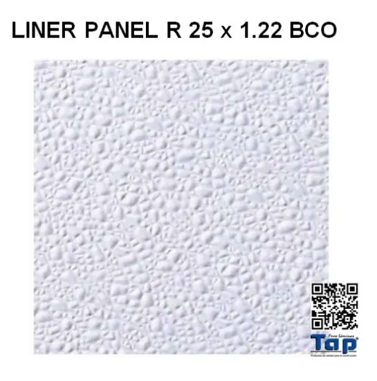 Imagen de LINER PANEL R 25 x 1.22 BCO 2.3MM EMBOZADO
