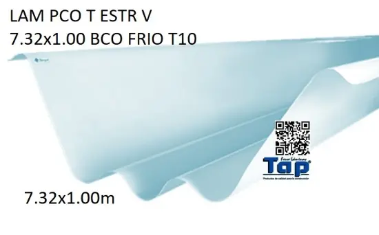 Imagen de LAM PCO T ESTR V 7.32x1.00 BCO FRIO T10