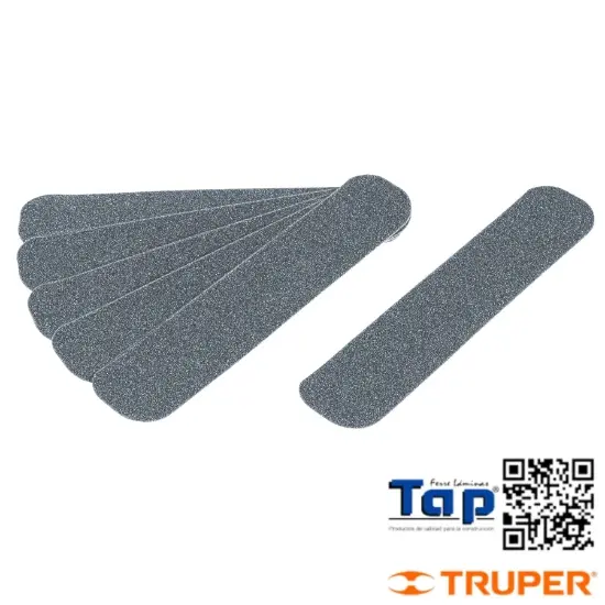 Imagen de TARJETA 6 TIRAS 23CM ANTIDERRAPANTES GRISES 50MM AREA HUMEDA