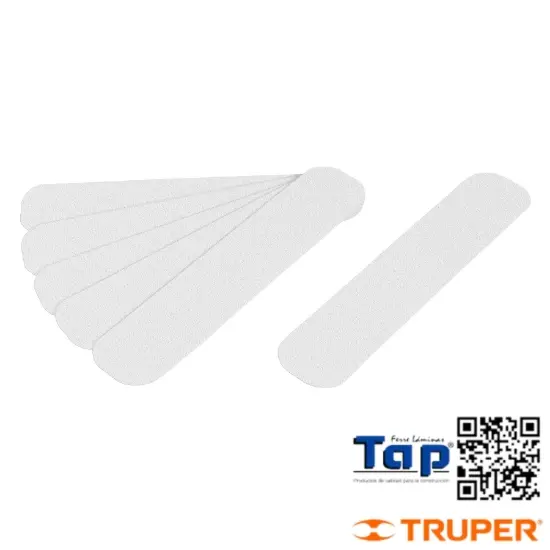 Imagen de TARJETA 6 TIRAS 23CM ANTIDERRAPANTES TRANS. 50MM AREA HUMEDA