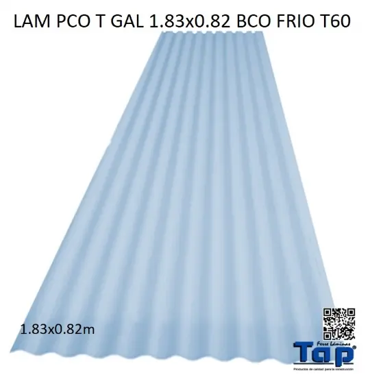 Imagen de LAM PCO T GAL 1.83X0.82 BCO FRIO T60