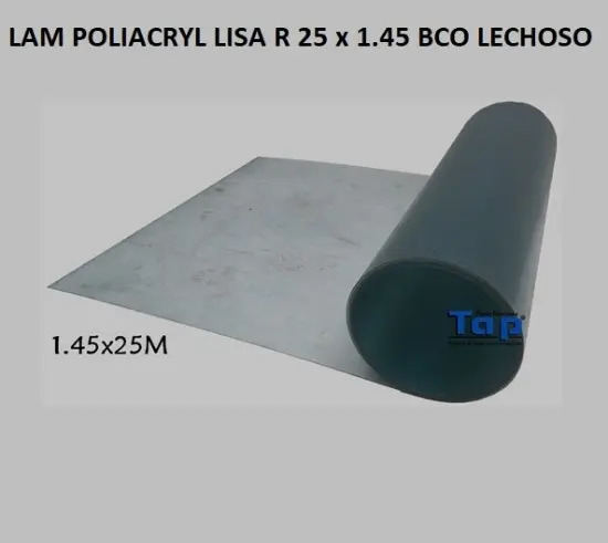 Imagen de LAM POLIACRYL LISA R 25 x 1.45 CRISTAL
