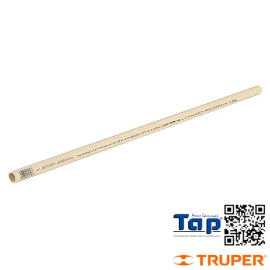 Imagen de TUBO CPVC HIDRAULICO 013 1/2" RD 13.5 3 M FOSET