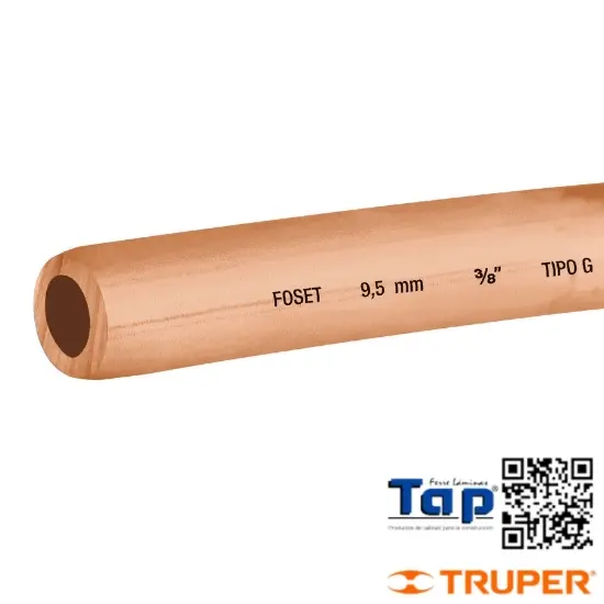 Imagen de TUBO FLEX COBRE 009 3/8" FOSET ROLLO 15M