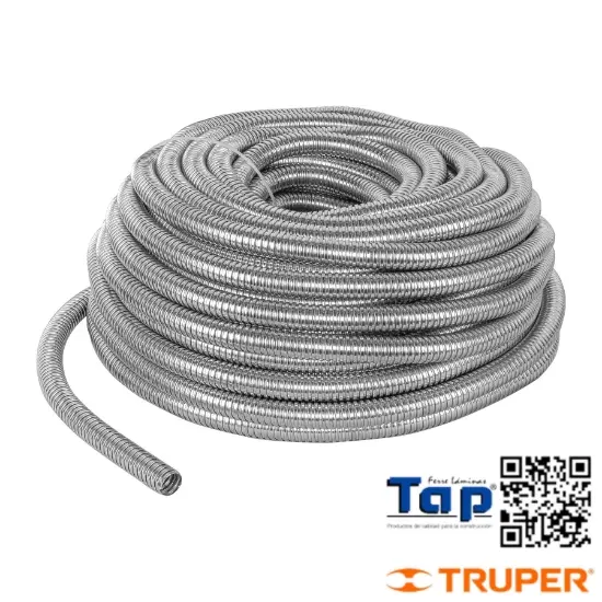 Imagen de TUBO FLEX METALICO 019 3/4" VOLTECK ROLLO 50M