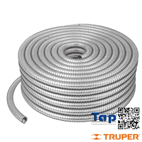 Imagen de TUBO FLEX METALICO 025 1" VOLTECK ROLLO 50M
