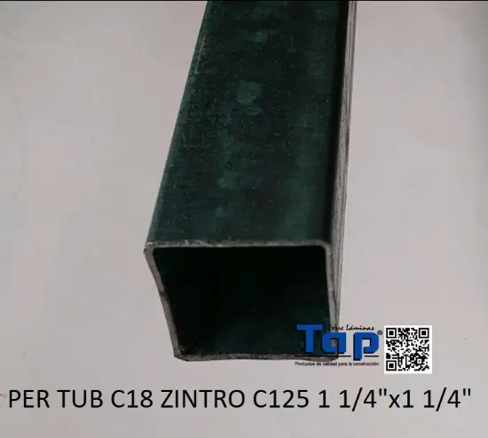 Imagen de PER TUB C18 ZINTRO C125 1 1/4"x1 1/4"