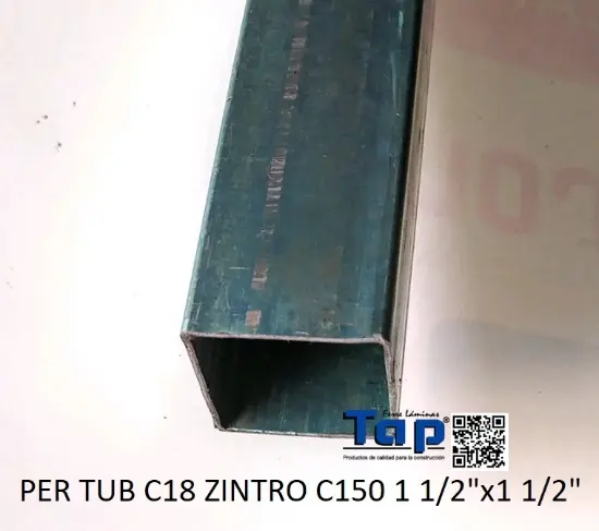 Imagen de PER TUB C18 ZINTRO C150 1 1/2"x1 1/2"