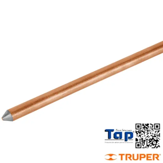 Imagen de VARILLA 1.5 M ACERO REVESTIDO COBRE 013 1/2" VOLTECK