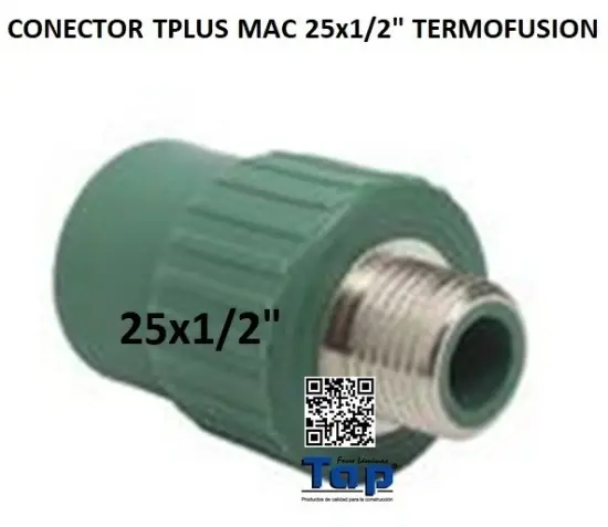 Imagen de CONECTOR TPLUS MAC 25x1/2" TERMOFUSION