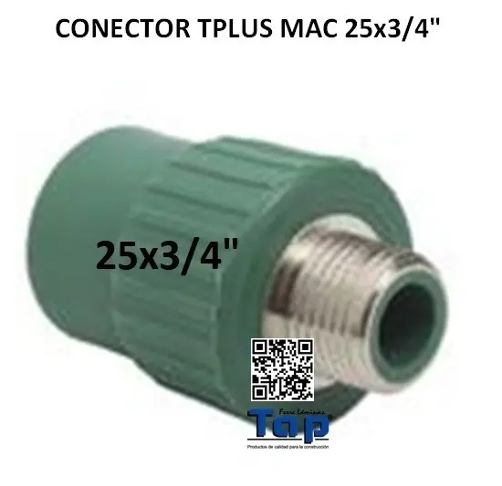 Imagen de CONECTOR TPLUS MAC 25x3/4"