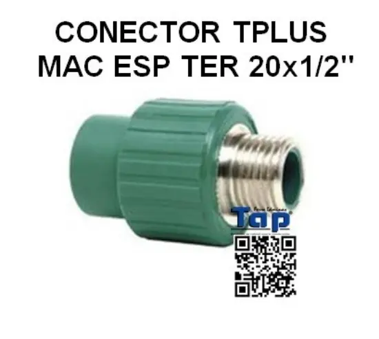 Imagen de CONECTOR TPLUS MAC ESP TER 20x1/2"