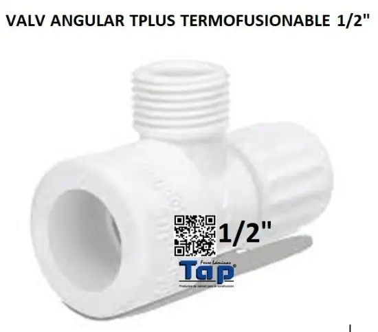 Imagen de VALV ANGULAR TPLUS TERMOFUSIONABLE 1/2"