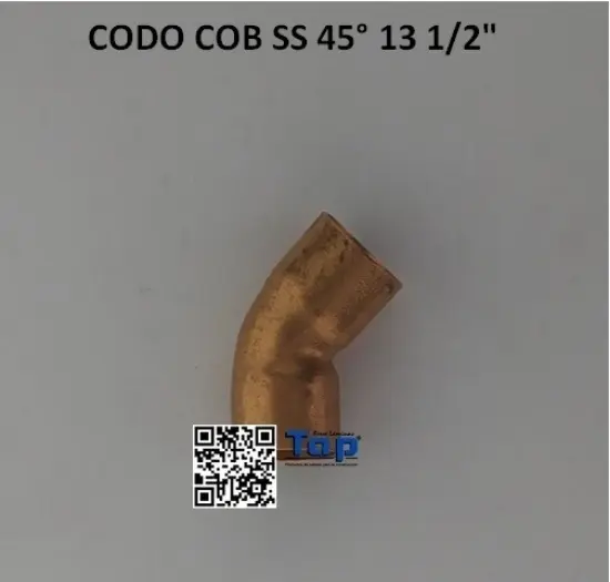 Imagen de CODO COB SS 45° 13 1/2"