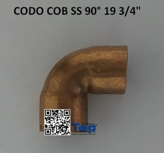 Imagen de CODO COB SS 90° 19 3/4"