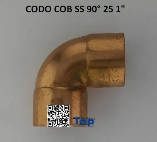 Imagen de CODO COB SS 90° 25 1"