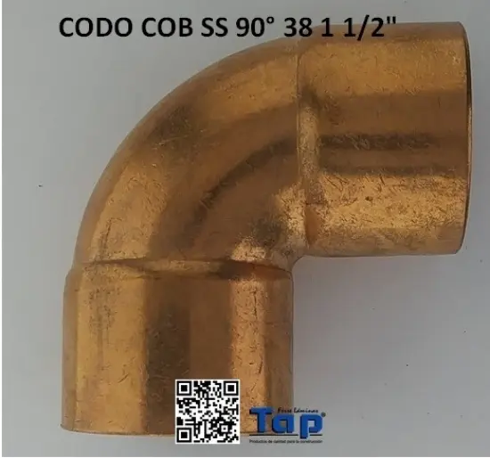 Imagen de CODO COB SS 90° 38 1 1/2"