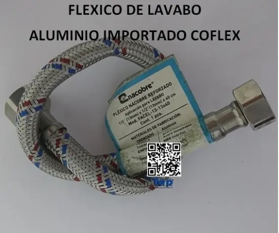 Imagen de FLEXICO DE LAVABO ALUMINIO IMPORTADO COFLEX