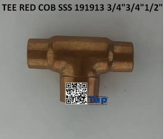 Imagen de TEE RED COB SSS 191913 3/4"3/4"1/2"