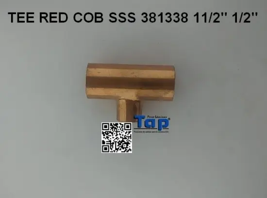 Imagen de TEE RED COB SSS 381338 11/2" 1/2"