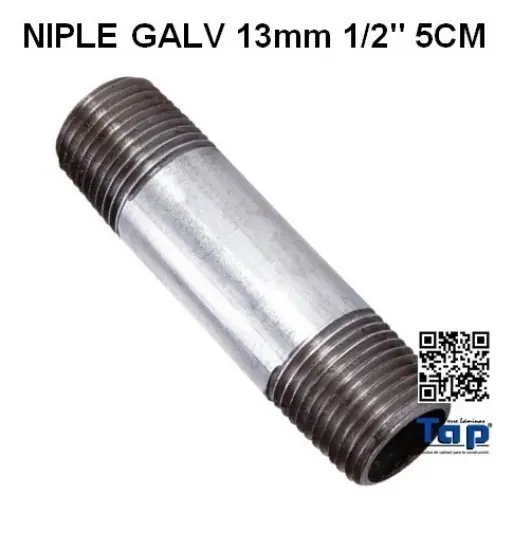 Imagen de NIPLE GALV 13mm 1/2" 5CM