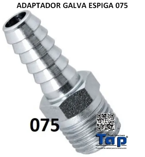 Imagen de ADAPTADOR GALVA ESPIGA 075