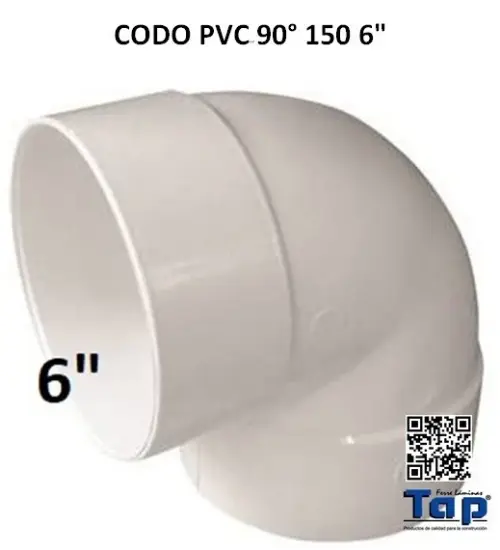Imagen de CODO PVC 90° 150 6"