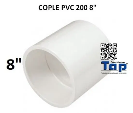 Imagen de COPLE PVC 200 8"